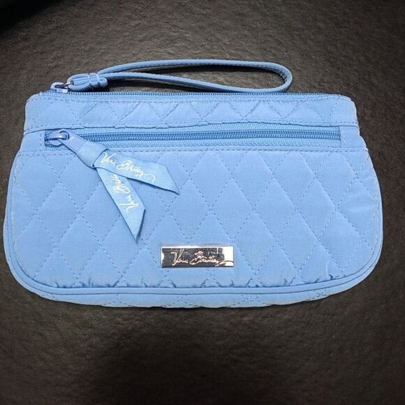 Vera Bradley Handbags - Vera Bradley quilted blue wristlet